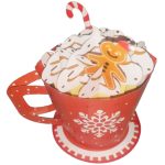 Biglietto origami appendibile tazza