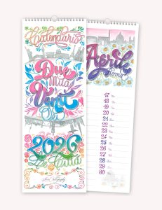 Calendario Le città 2026 16,5x45 Akena
