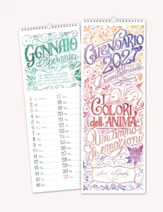 Calendario I Love Calligraphy 2027 16,5x45 Akena